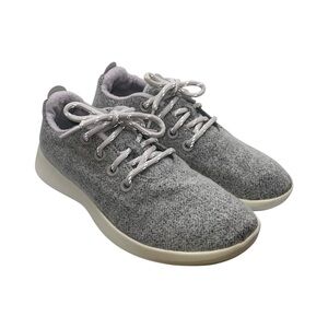 Allbirds Wool Runners Women's Size 10‎ US Grey Creme Merino Wool Shoes Sneakers